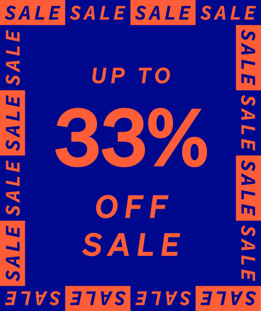 Sale up to 33% off label design. Super Discount offer price sign. Special offer symbol. Discount tag badge shapes the Perfect design for shop and sale banners. - ベクター画像