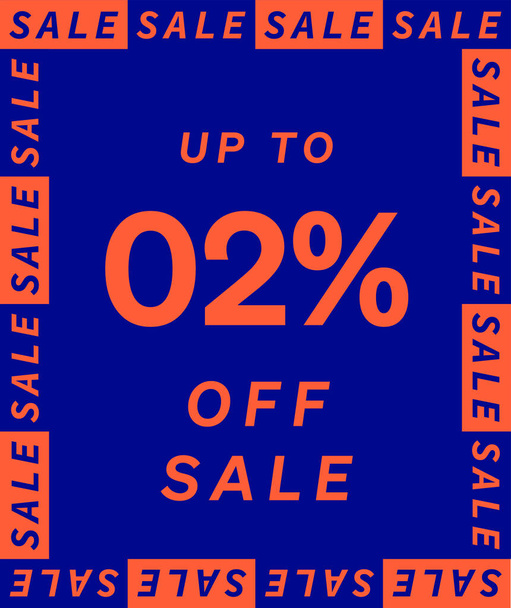 Sale up to 2% off label design. Super Discount offer price sign. Special offer symbol. Discount tag badge shapes the Perfect design for shop and sale banners. - ベクター画像