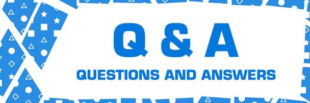 Q e A - domande e risposte scritte su sfondo verde blu. - Foto, immagini