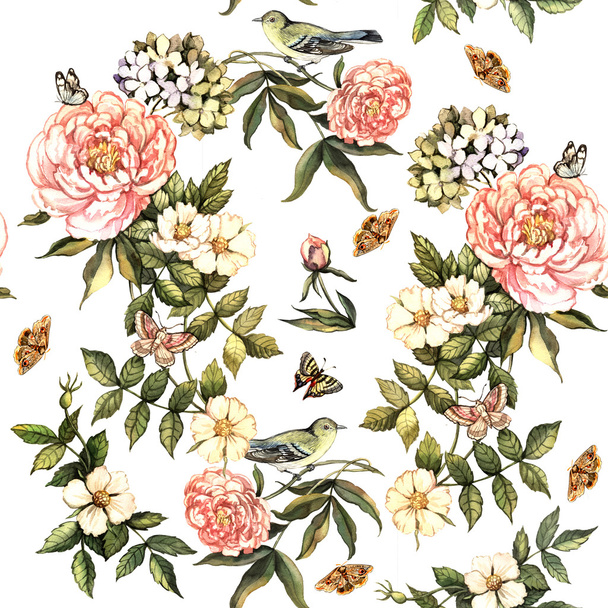 Pattern with flowers - Foto, Imagem