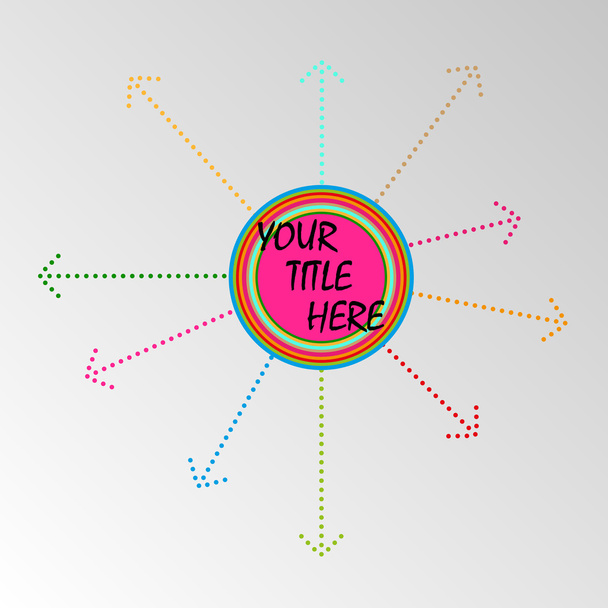 Vector fresh color pointer with place for your title - Vector, Image