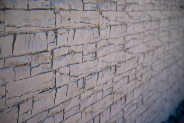 Vista lateral de la textura de la pared de hormigón impreso  - Foto, imagen