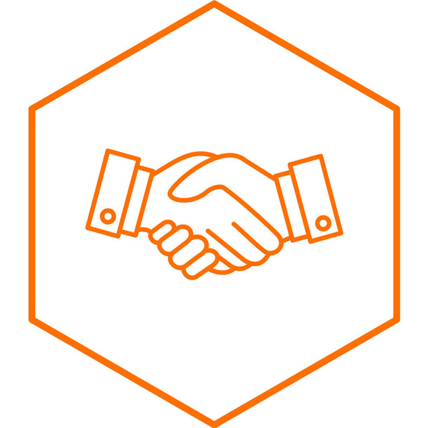 Illustration zum Handshake-Symbol-Vektor - Vektor, Bild