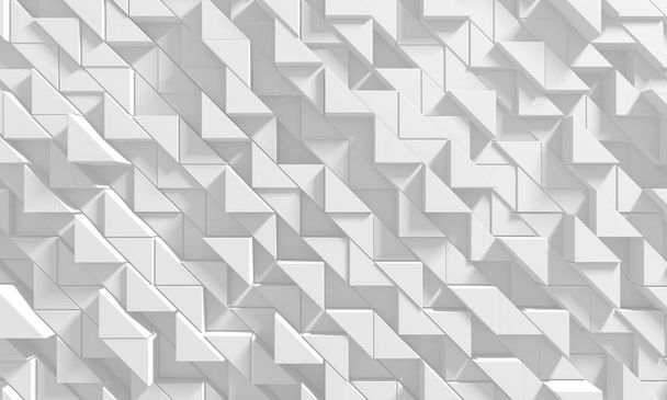 White Geometric Poligon Abstract Background. 3d Render - Fotoğraf, Görsel
