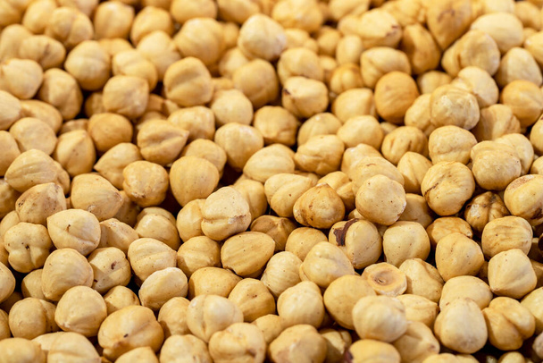 Roasted Hazelnut Nuts. Organic healthy food. Close-up - Foto, Bild