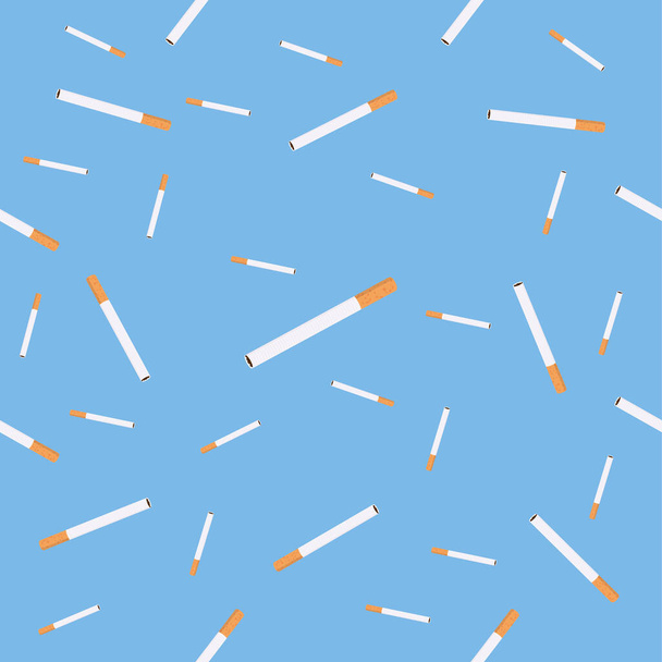 Cigarettes sign seamless pattern background - Διάνυσμα, εικόνα