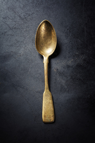 Vintage metal spoon  - Fotografie, Obrázek