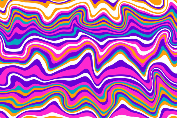 Abstract psychedelic groovy background. Abstract background. Vector illustration. - Vector, Imagen