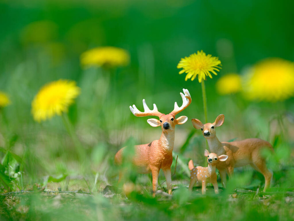 deer family figure by schleich - Photo, Image