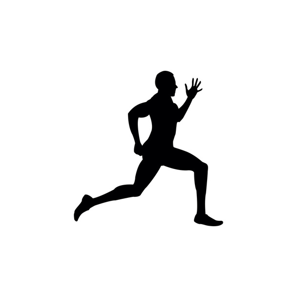 Lopende sprint man - Vector, afbeelding