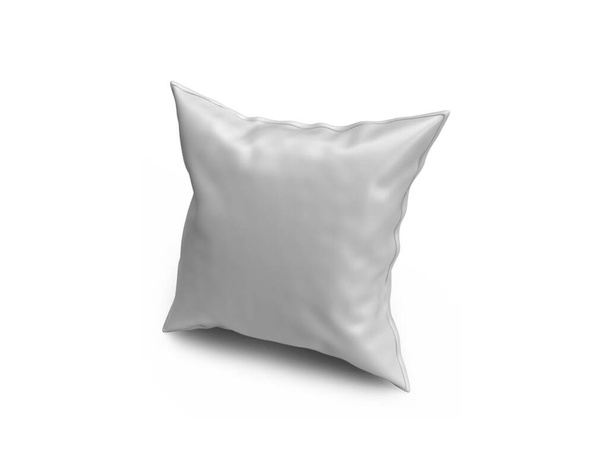 Cojín de almohada Ilustración 3D Escena burlona sobre fondo aislado - Foto, imagen