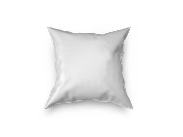 Pillow Cushion 3D Illustration Mockup Scene on Isolated Background - Foto, imagen