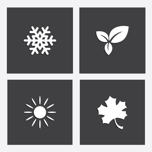 illustration of seasons - Vector, Image