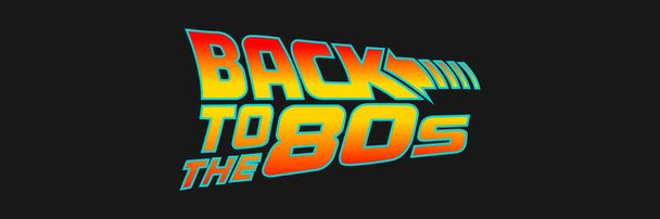 Poster Back to the 80s. Vector illustration - Вектор, зображення
