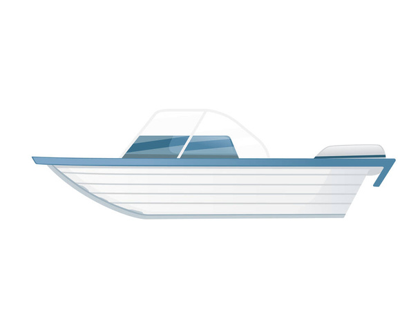 Puinen vene kaasuvektorilla kuvitus valkoisella taustalla - Vektori, kuva