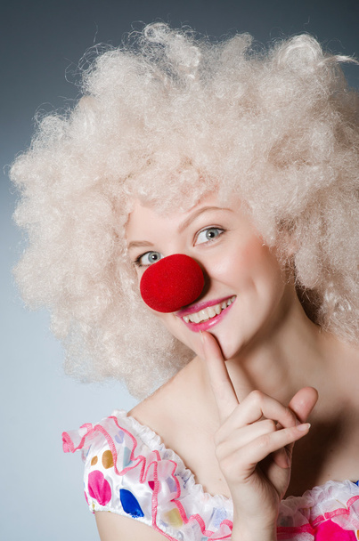 Clown with white wig - Photo, Image
