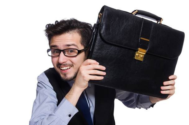 Businessman with briefcase - Фото, изображение