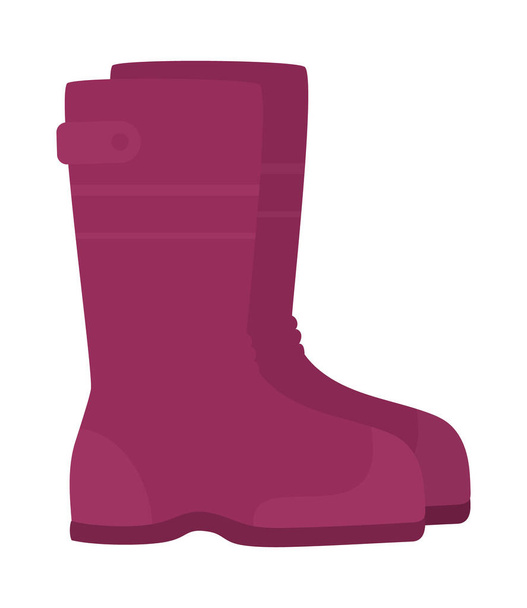 rain boots icon on white background - Διάνυσμα, εικόνα