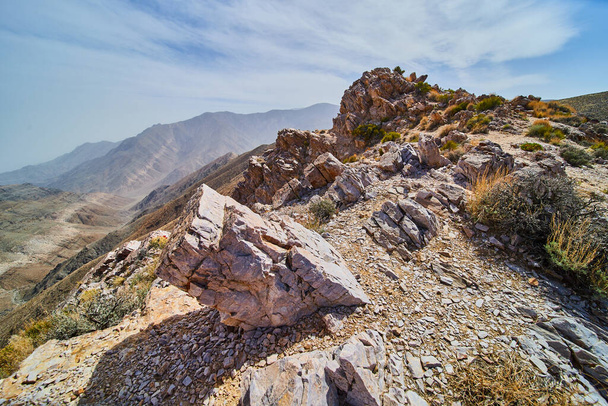 Image of Aguereberry Point in Death Valley hiking path - Foto, imagen