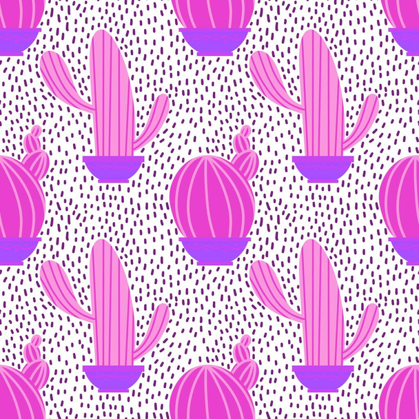 Summer seamless cactus pattern for fabrics and textiles and packaging and gifts and cards and linens and kids and wrapping paper. High quality photo - Φωτογραφία, εικόνα