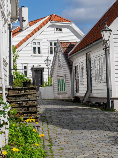 la vieille ville de Stavanger au nord - Photo, image