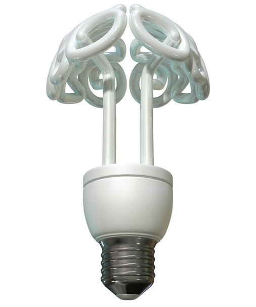 lâmpada de flourescent do cérebro
 - Foto, Imagem