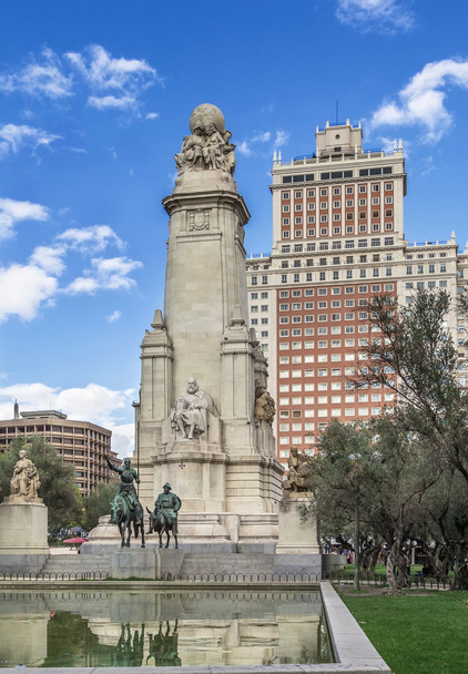 Cervantes anıt, Madrid - Fotoğraf, Görsel