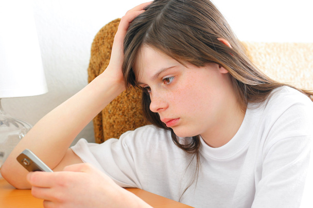 Sad teenage girl - Fotó, kép