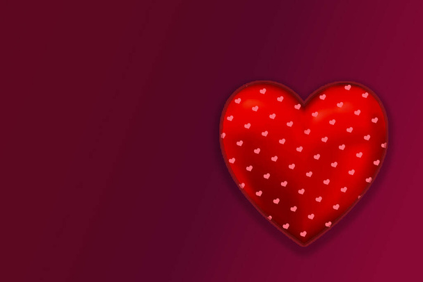 Coeurs connectés pour fond d'amour pour la carte de Saint-Valentin heureux pour l'amour, romance, concept de mariage - Photo, image