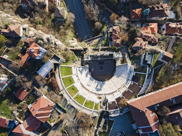 Amazing Aerial view of City of Plovdiv, Bulgaria - Valokuva, kuva