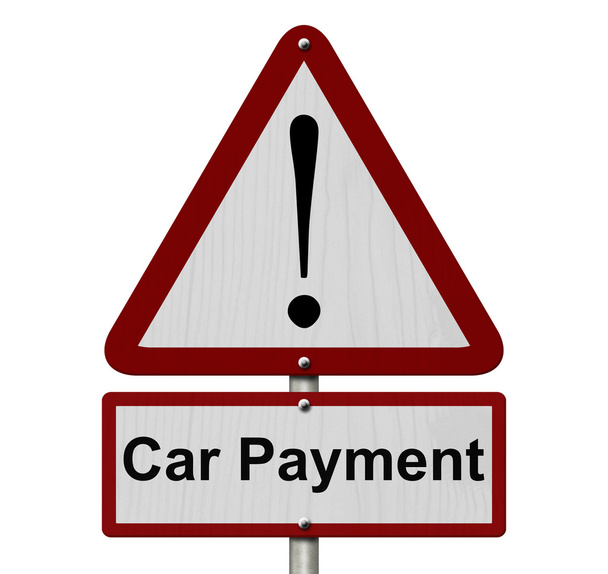 Знак предосторожности при оплате автомобиля
 - Фото, изображение