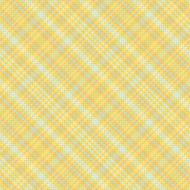 Tartan plaid pattern with texture and summer color. Vector illustration. - Vetor, Imagem