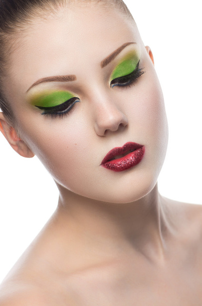 Young woman with bright makeup - Fotografie, Obrázek