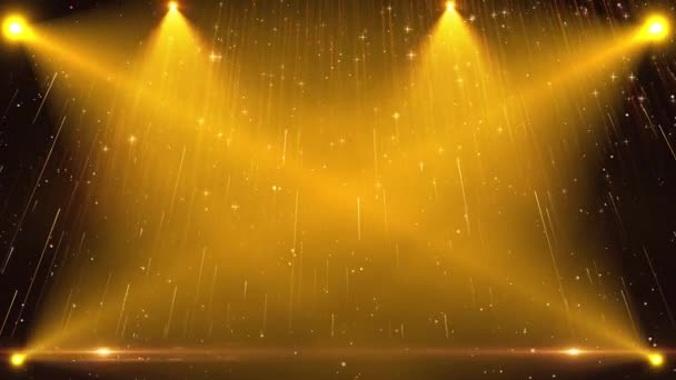 Movie performance stage concert light flashing background - Footage, Video