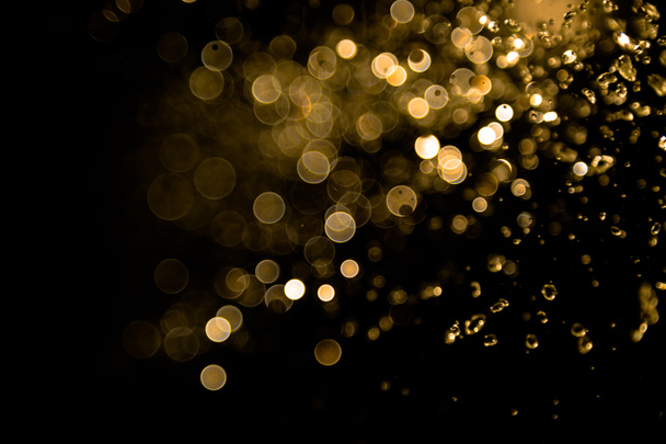 Gold Bokeh von Wasserfliege und Lichter Hintergrund - Foto, Bild