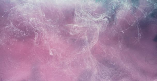 Steam gas cloud. Mysterious haze. White pink fluid motion. Creative abstract background shot on Red Cinema camera 6k. - Foto, Bild