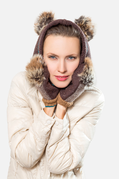 Winter woman - Фото, изображение