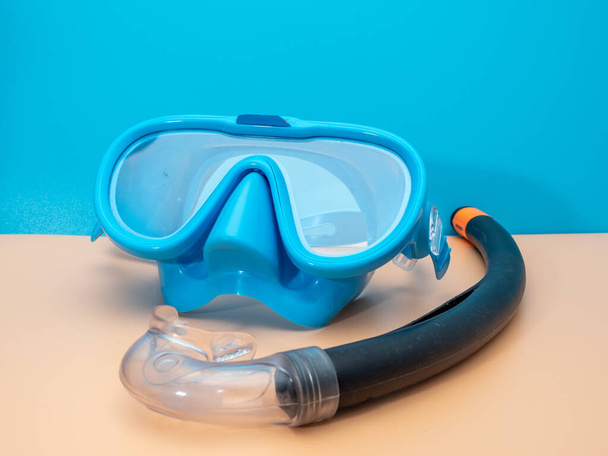 Diving mask. Seaside concept. Journey to the sea. - Fotoğraf, Görsel