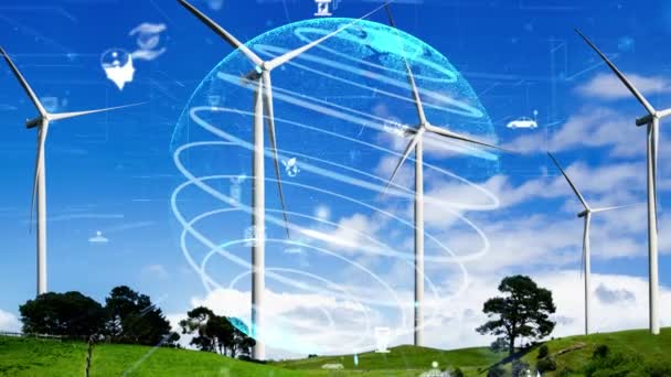Környezetvédelmi technológia és a globális fenntartható ESG megközelítése tiszta energiával és megújuló természeti erőforrásokból származó energiával - Felvétel, videó