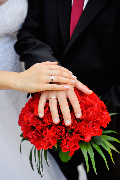 Hands of bride and groom - Photo, Image