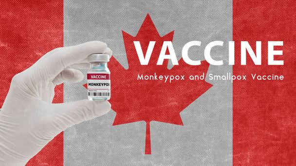Vaccine Monkeypox and Smallpox, monkeypox pandemic virus, vaccination in Canada for Monkeypox Image has Noise, Granularity and Compression Artifacts - Photo, Image