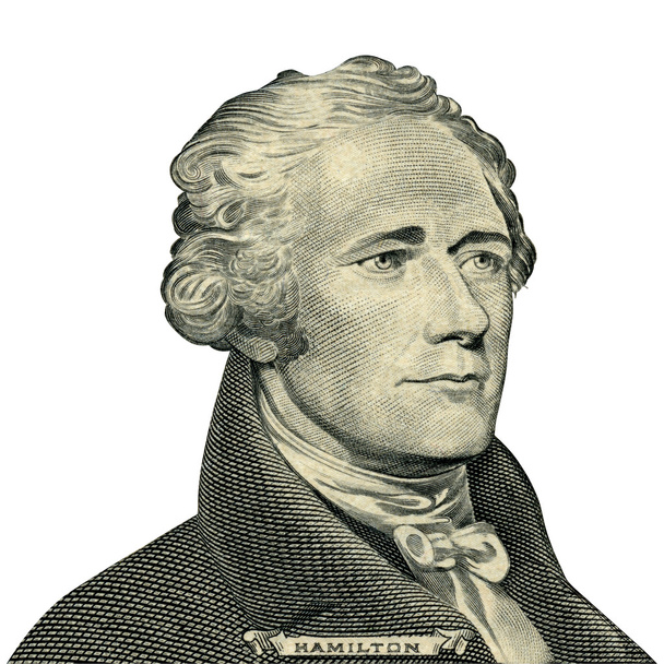 Presidentti Alexander Hamilton muotokuva (Clipping polku
) - Valokuva, kuva