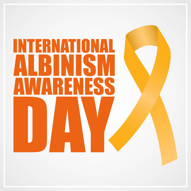 Vector illustration concept of International Albinism Awareness Day banner - Vector, Image