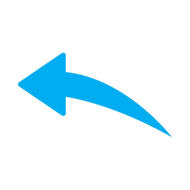 eps10 bleu vecteur réponse au message ou chat flèche icône dans le style moderne plat simple tendance isolé sur fond blanc - Vecteur, image