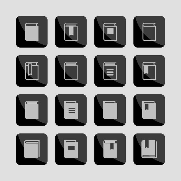 Book icons - Vector, afbeelding
