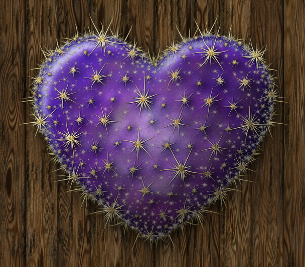 corazón de cactus
 - Foto, Imagen