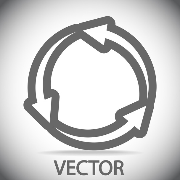 Circular arrows icon - Vector, Image