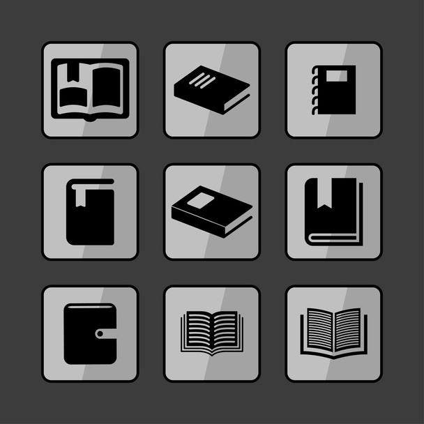 book icons - Вектор, зображення