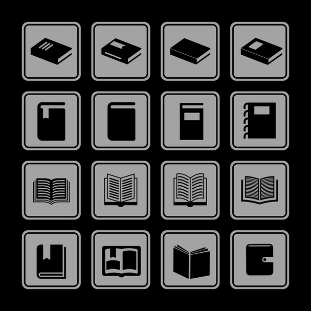 book icons - Vector, imagen