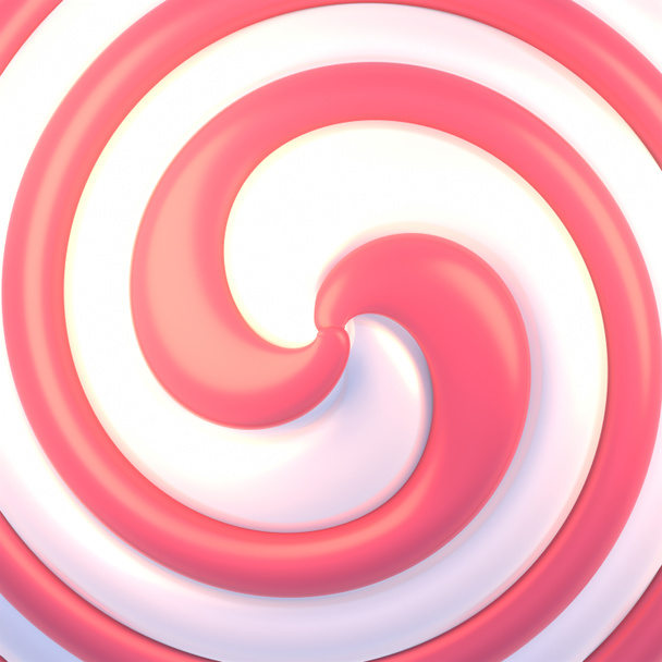 3d rendered sweet lollipop swirl pattern. - Photo, Image
